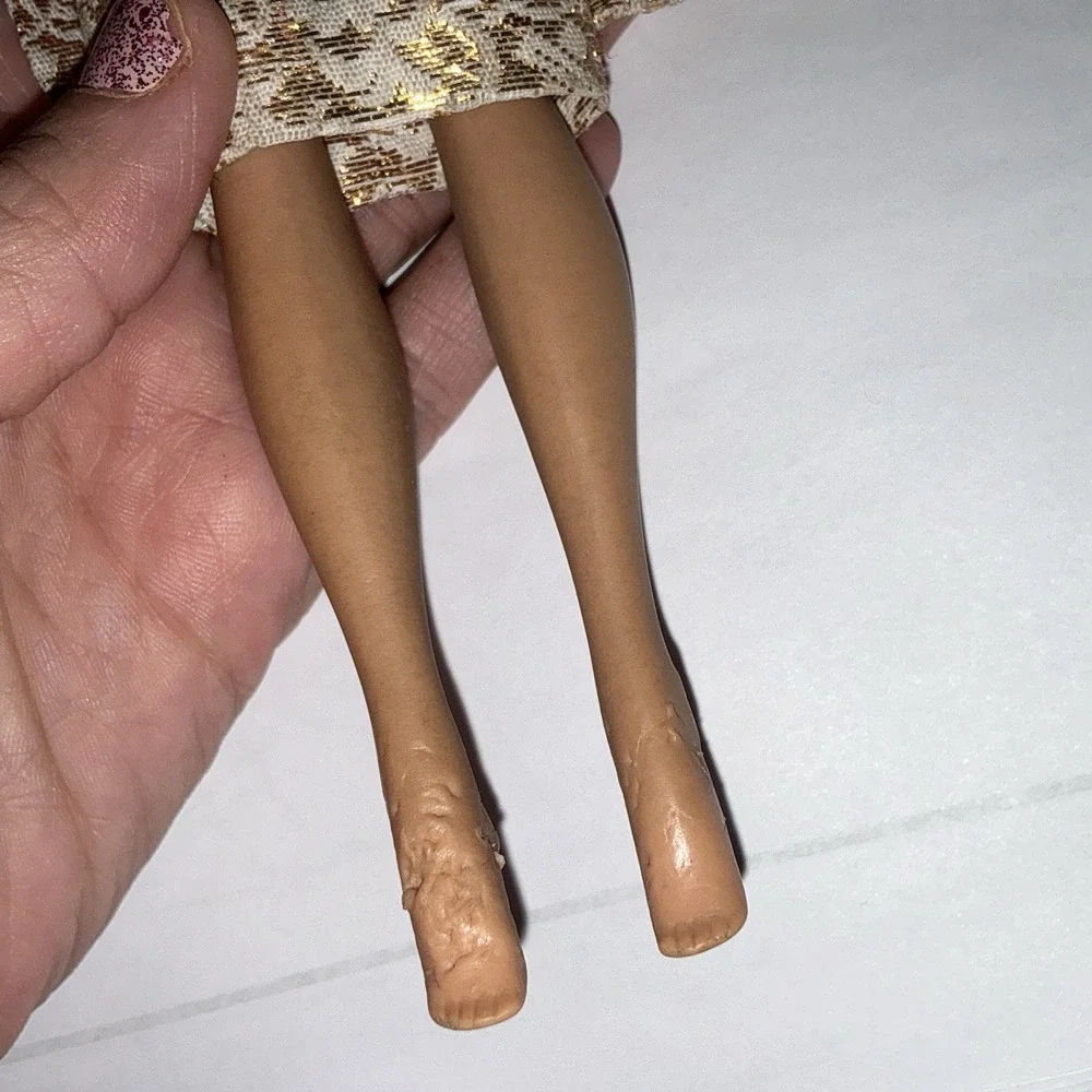 Vintage 1962 60s Barbie Evening Splendor Rare Collectible Gold Dress Jacket Fur